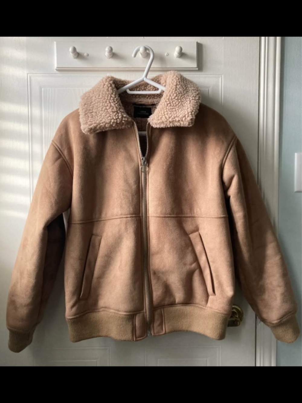 Y2K aviator vegan suede jacket